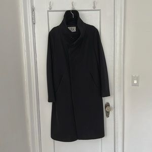 OAK NYC black Funnel Coat (pea coat). Size M